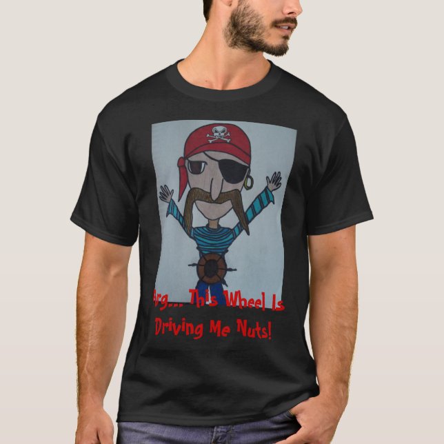 Camiseta pirata, Arg… ¡Esta rueda me está conduciendo Nuts! (Anverso)