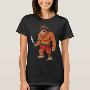 Camiseta Pirata Bigfoot Niño Niño Divertido Halloween