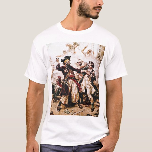 Camiseta Pirata Blackbeard capturado (Anverso)