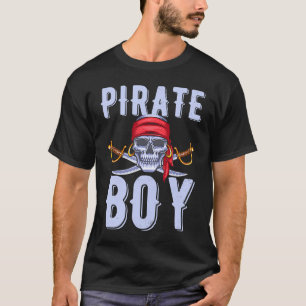 Camiseta Pirata Boy Sea Pirate Capitán Cráneo Pirata Niños
