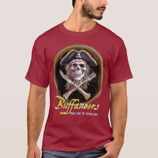 Camiseta Pirata Buffaneer "Llévame a tu Lido" (Anverso)