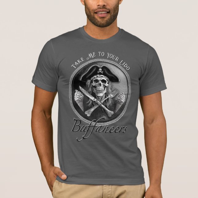 Camiseta Pirata Buffet "Llévame a tu Lido" (Anverso)