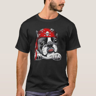 Camiseta Pirata Bulldog francés Amar o Papá Mamá Niño Chica