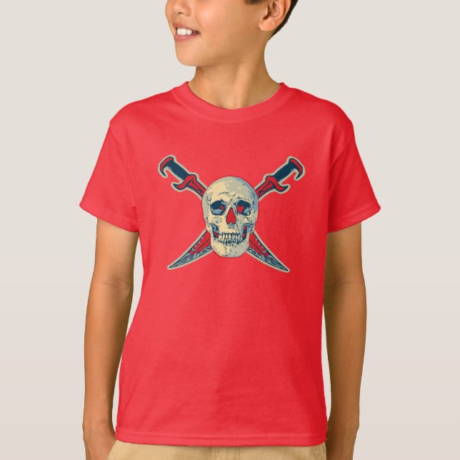 Camiseta Pirata (Calavera) - Confort sin tacaños para los n (Anverso)