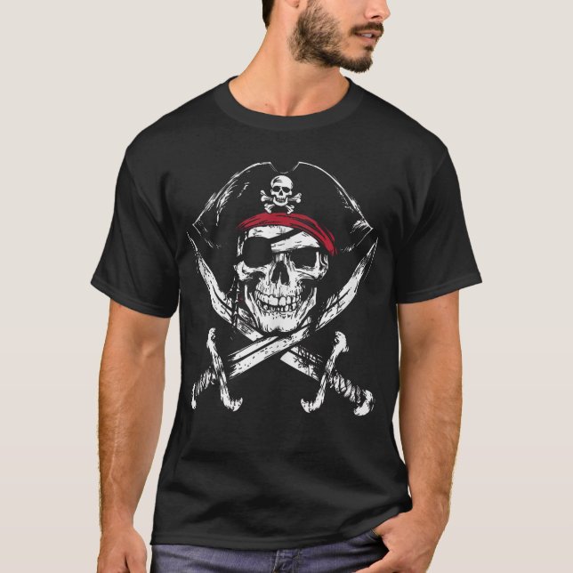 Camiseta Pirata Calico Jack Bandera Espada Jolly Roger Tank (Anverso)