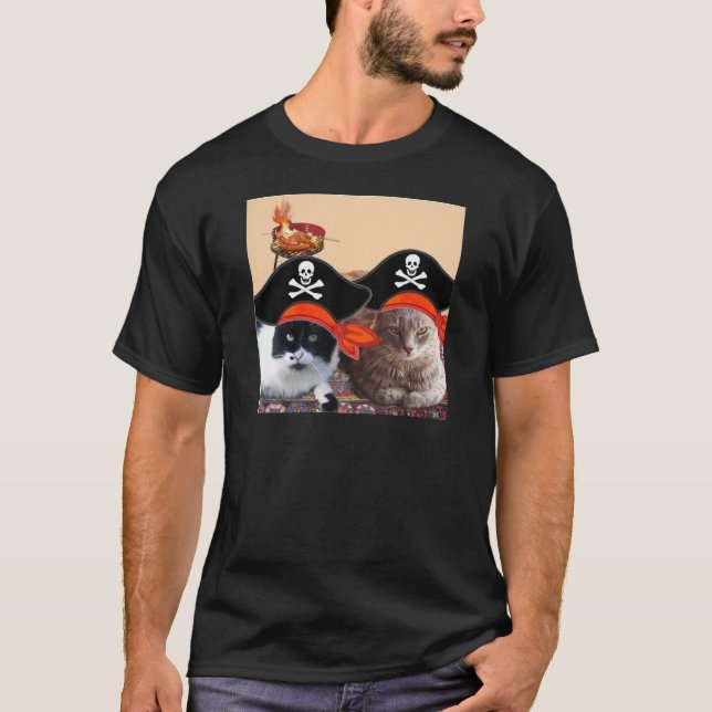 Camiseta PIRATA CATS, habla como el Día del Pirata (Anverso)