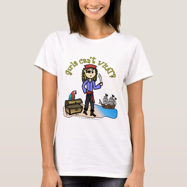 Camiseta Pirata Chica rubio (Anverso)