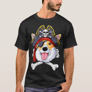 Camiseta Pirata Corgi para hombres mujeres Chicas niños amo