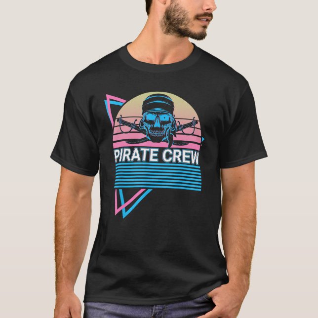 Camiseta Pirata Crew Pirate Crew Retro (Anverso)