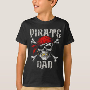 Camiseta Pirata Dad Jolly Roger Flag Y Skull Crossbone H