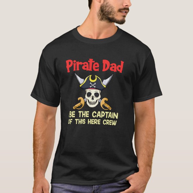 Camiseta Pirata Dad Skull Y Crossbone (Anverso)