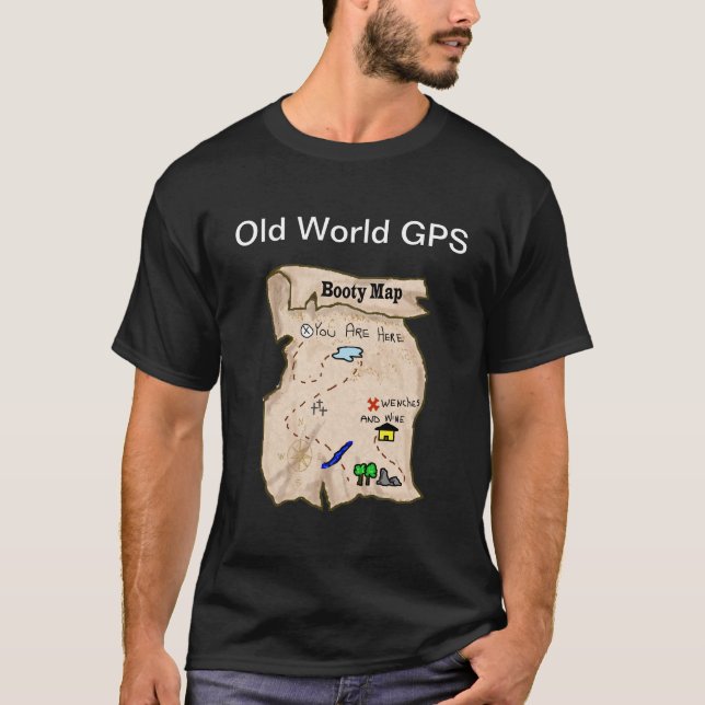 Camiseta pirata de Booty Map (Anverso)
