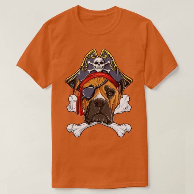 Camiseta Pirata de boxeadores para hombres Chicas niños amo (Diseño del anverso)