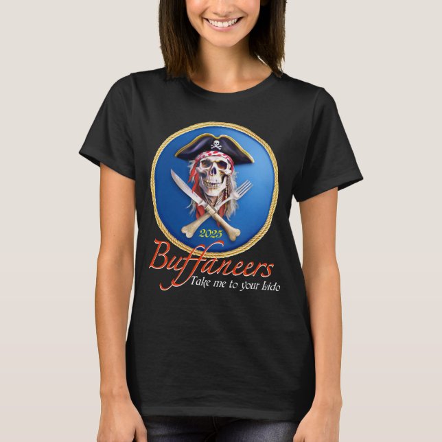Camiseta Pirata de Buffaners "Llévame a tu Lido" (Anverso)