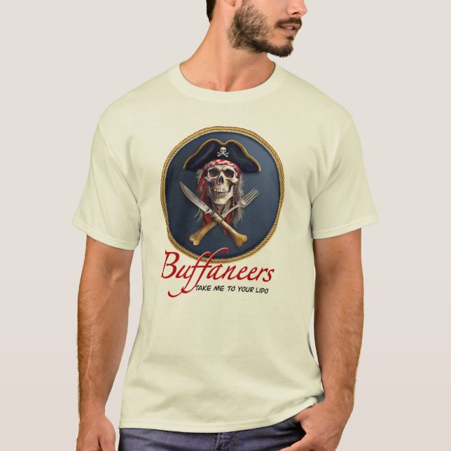 Camiseta Pirata de Buffaners "Llévame a tu Lido" (Anverso)