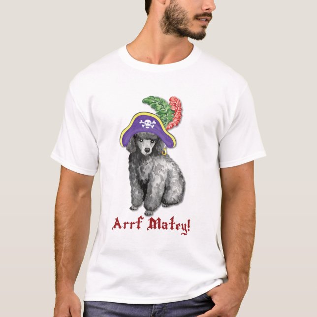 Camiseta Pirata de caniche en miniatura (Anverso)