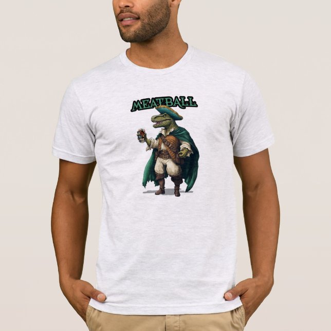 Camiseta pirata de dinosaurios de Meatball (Anverso)