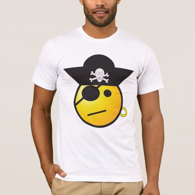 Camiseta pirata de emoji (Anverso)