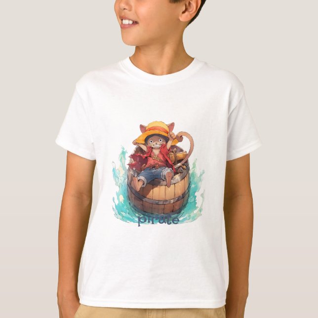 Camiseta Pirata de gato clásico (Anverso)
