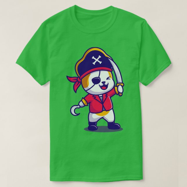 Camiseta Pirata De Gato Con Personalizado De Espada (Diseño del anverso)