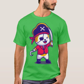 Camiseta Pirata De Gato Con Personalizado De Espada