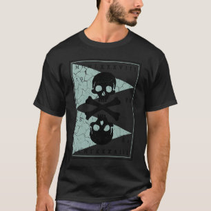 Camiseta Pirata de huesos y cráneos