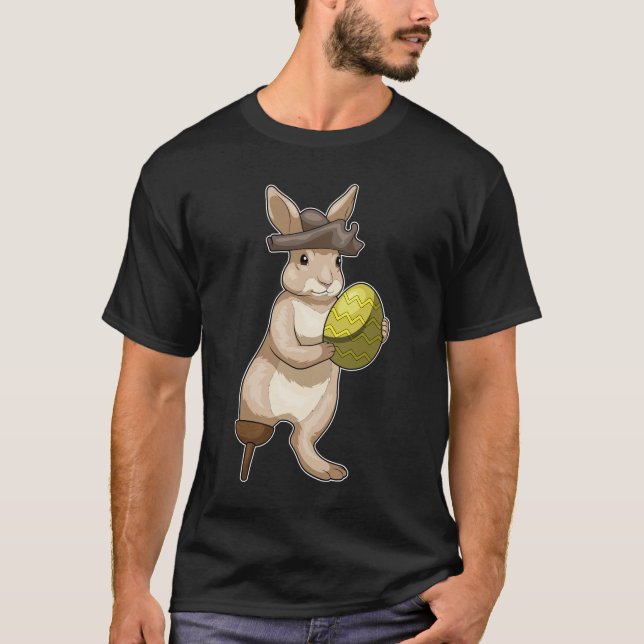 Camiseta Pirata de huevo Bunny Easter Easter (Anverso)