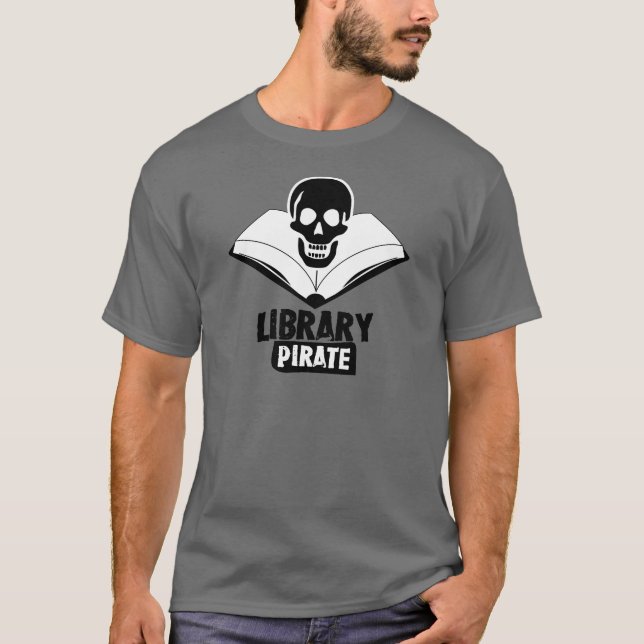 Camiseta Pirata de la biblioteca (Anverso)