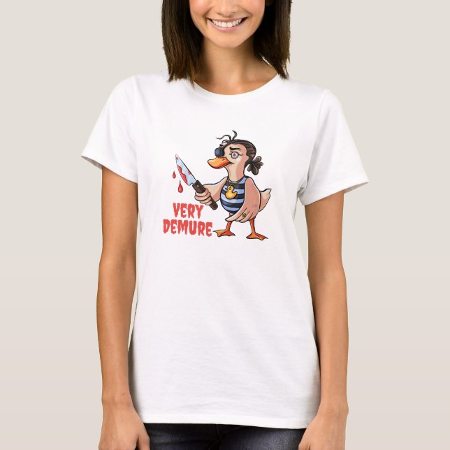 Camiseta Pirata de la Dama del Pato Muy Demuestra (Anverso)