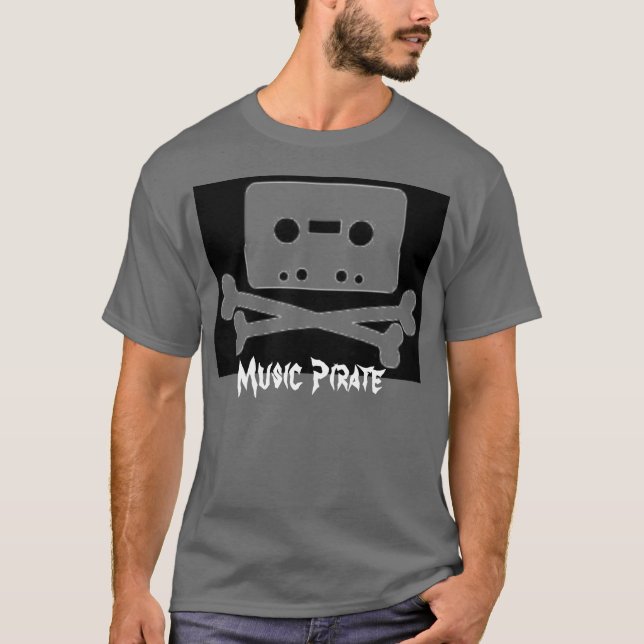 Camiseta Pirata de la música (Anverso)