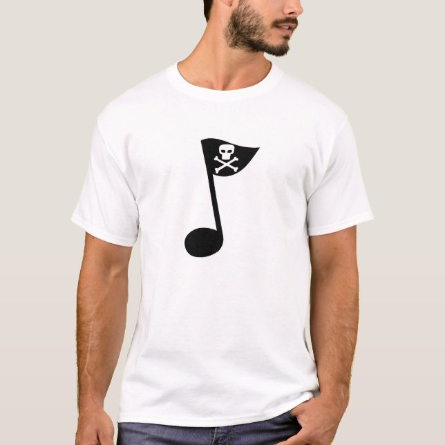 Camiseta Pirata de la música (Anverso)