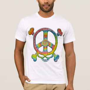 Camiseta Pirata de la paz del teñido anudado