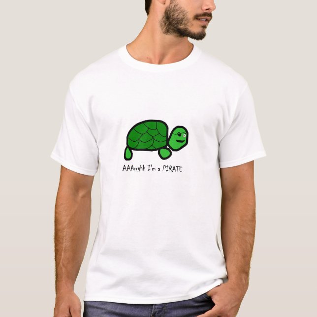 Camiseta pirata de la tortuga (Anverso)