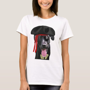 Camiseta Pirata de Labrador Negro