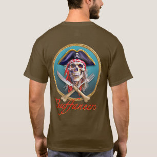 Camiseta Pirata de los Buffaners en el círculo Verde azulad