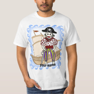 Camiseta pirata de mono sock