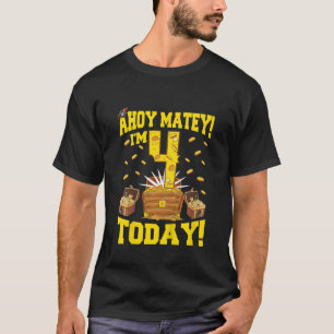 Camiseta Pirata de niños de 4 años por un cumpleaños de 4 a