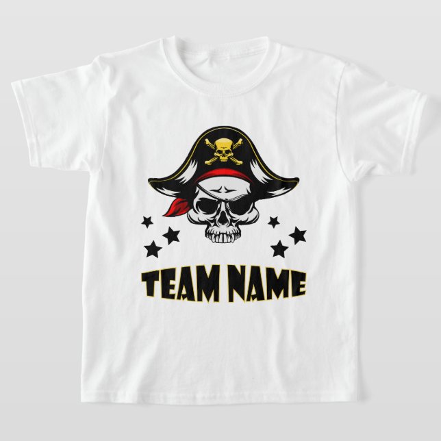 Camiseta Pirata de niños únicos y personalizados por person (Distribución)