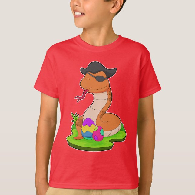 Camiseta Pirata de Pascua de Serpiente (Anverso)
