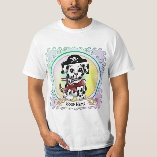 Camiseta Pirata de perro cachorro  (Anverso)