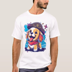 Camiseta Pirata de perro de Golden Retriever