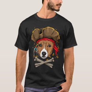 Camiseta Pirata de perros Basenji Africano Basenji Jolly Ro