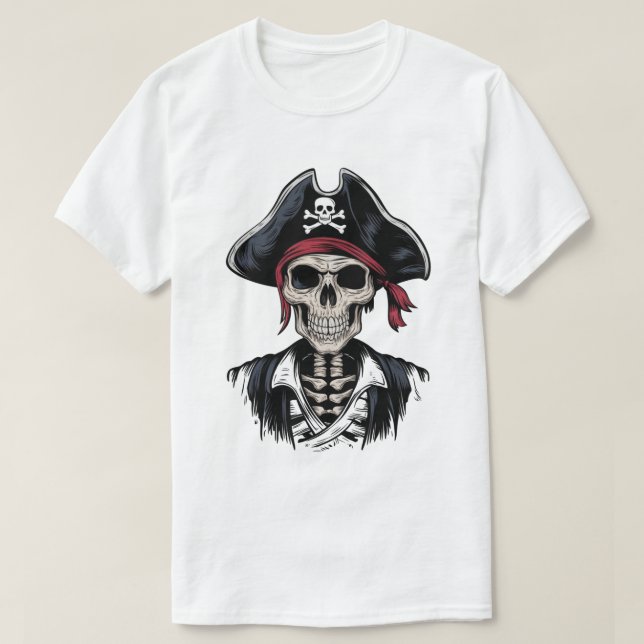 Camiseta Pirata de Skeleton (Diseño del anverso)