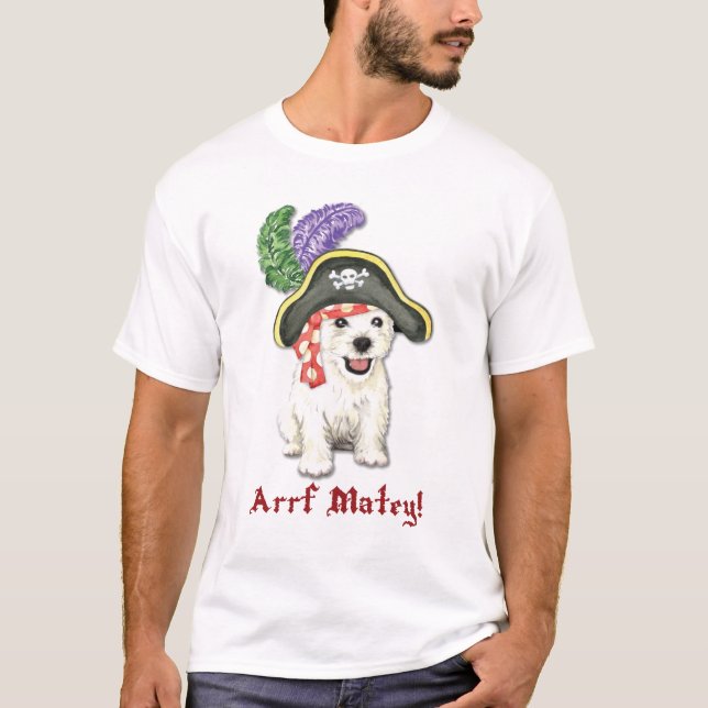 Camiseta Pirata de Westie (Anverso)
