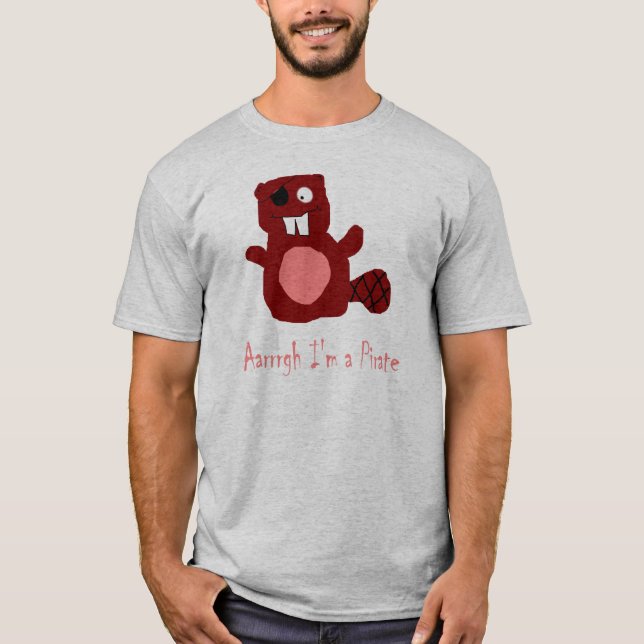 Camiseta pirata del castor (Anverso)
