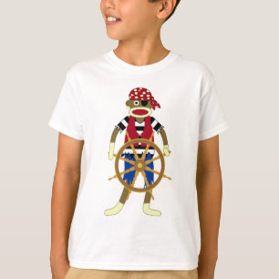 Camiseta Pirata del mono del calcetín