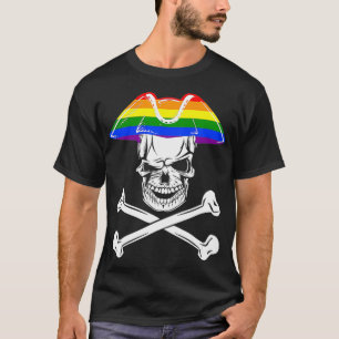 Camiseta Pirata del Orgullo LGBT y cruces de Halloween