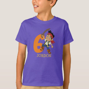 Camiseta Pirata del Partido del Cumpleaños 6to nombre camis