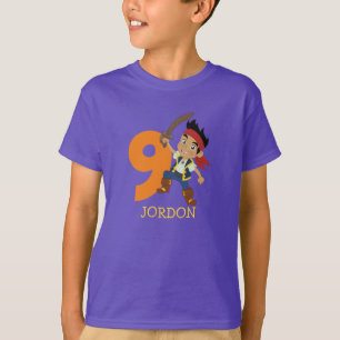 Camiseta Pirata del Partido del Cumpleaños 9º nombre camise