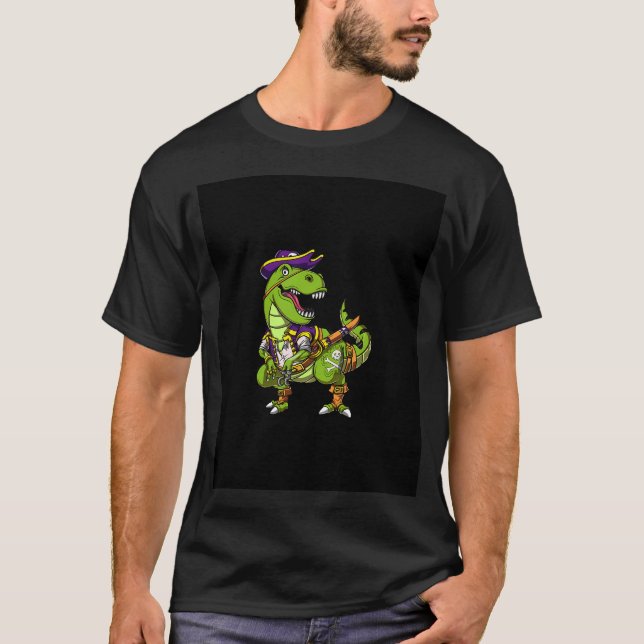 Camiseta Pirata Dinosaurio T-Rex (Anverso)